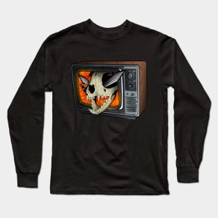 Skull TV Portal Long Sleeve T-Shirt